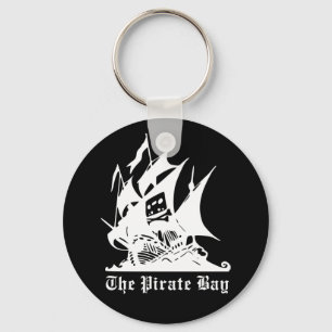 the pirate bay pirate ship logo keychain