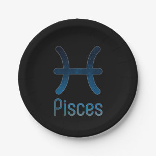 The Pisces Constellation - Galaxy Paper Plate