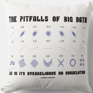 The Pitfalls Of Big Data Overreliance Correlation Throw Pillow