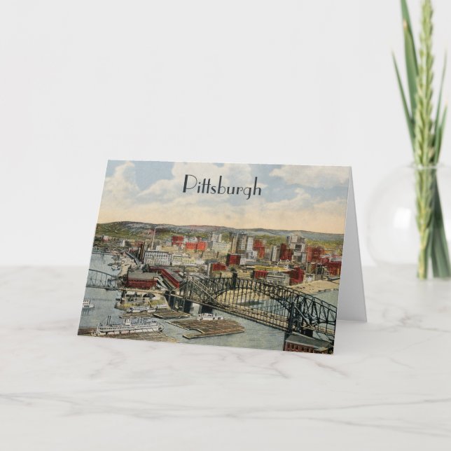 The Pittsburgh Point 1931 Greeting Card (Front)