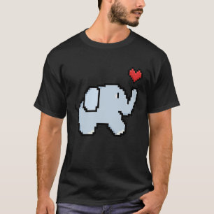 The Pixel Elephant for men women and children T-Shirt