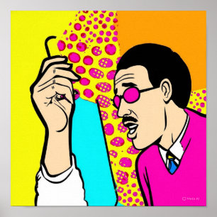 The Pizza Portrait Poster