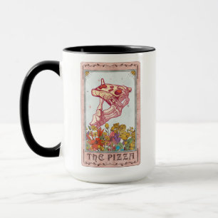 The Pizza Tarot Card Funny Tarot Skeleton Mug