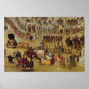 The Place Royale and the Carrousel in 1612 Poster