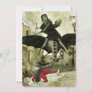 The Plague by Arnold Bocklin, Halloween Party Invitation