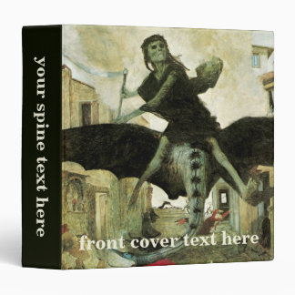 The Plague by Arnold Bocklin, Vintage Symbolism Binder