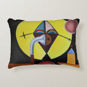 The Plague Doctor - Oil Painting Accent Pillow