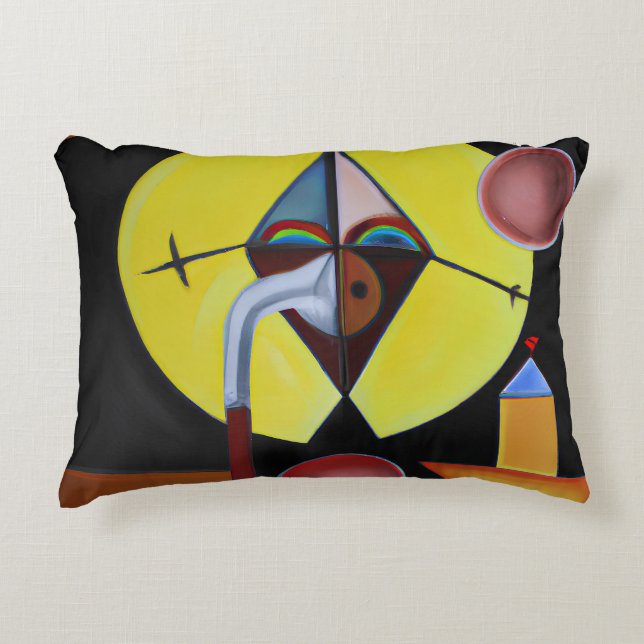 The Plague Doctor - Oil Painting Accent Pillow (Front)