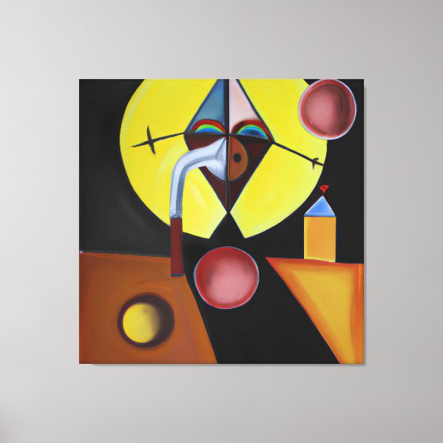 The Plague Doctor - Oil Painting Canvas Print (Front)
