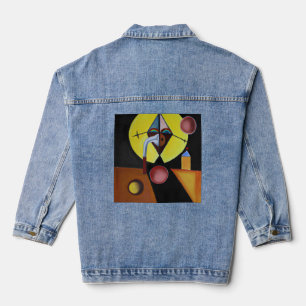 The Plague Doctor - Oil Painting Denim Jacket