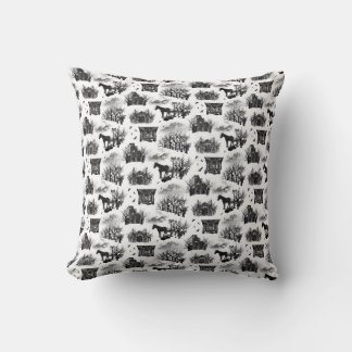 The Plague Print Throw Pillow