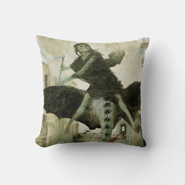 The Plague Throw Pillow (Front)
