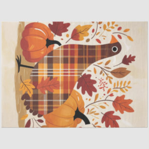 The Plaid Turkey Waltz Tissue Paper