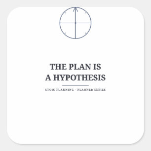 The Plan Is a Hypothesis — Planner Sticker
