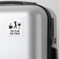 The Plane For Today Funny Golf Wine Coffee Golfer