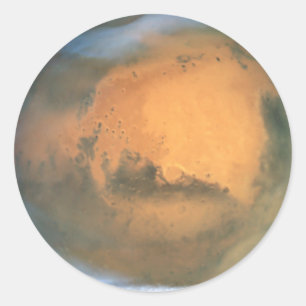 The Planet Mars Classic Round Sticker