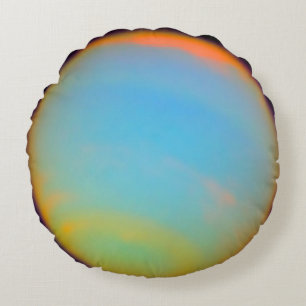 The Planet Neptune Round Pillow