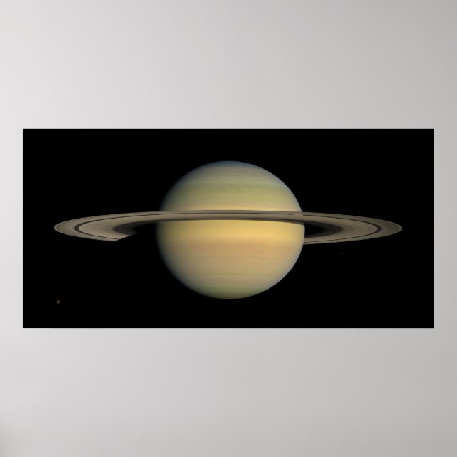 The Planet Saturn during the Equinox Poster (Front)