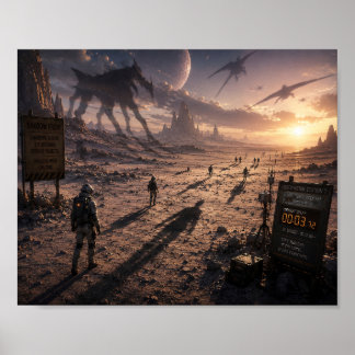 The Planet Where Shadows Arrive First Poster