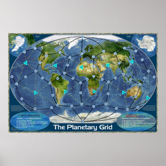 The Planetary Grid Poster (Front)