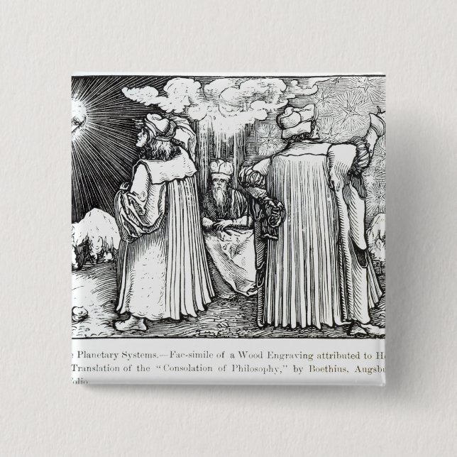 The Planetary Systems 2 Inch Square Button (Front)