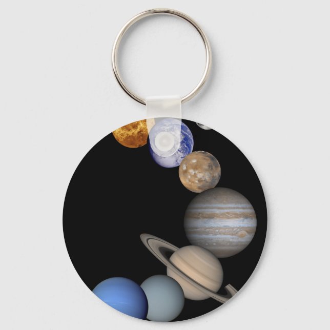 The planets of the solar system. keychain (Front)