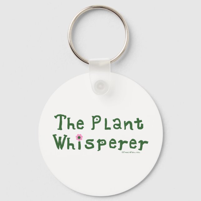 The plant whisperer keychain (Front)