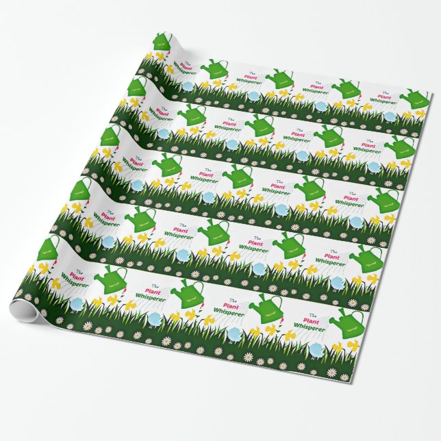 The Plant Whisperer Wrapping Paper (Unrolled)