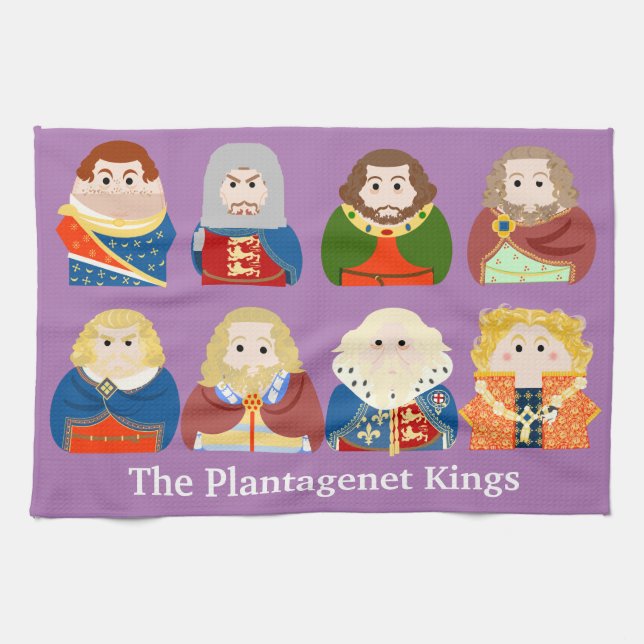 The Plantagenet Kings  Kitchen Towel (Horizontal)