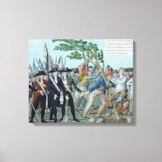 The Planting of a Tree of Liberty, c.1789 Canvas Print (Front)