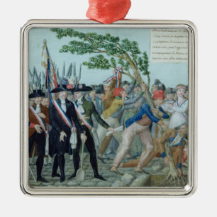 The Planting of a Tree of Liberty, c.1789 Metal Ornament