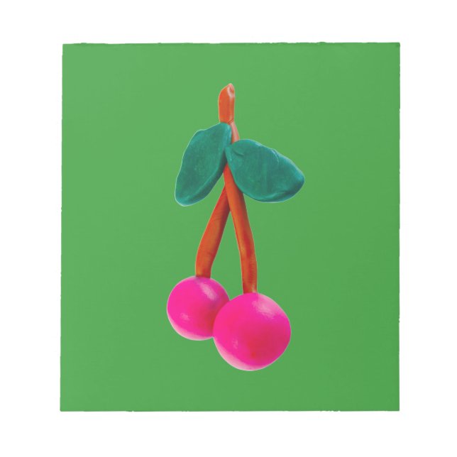 The plasticine cherry notepad (Front)