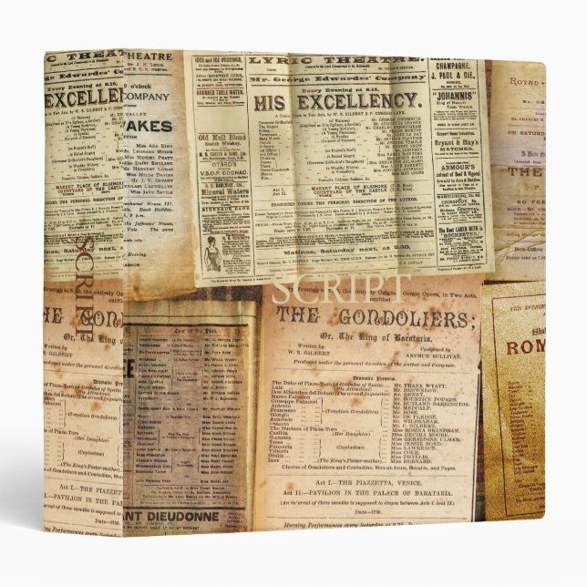 The Playbills Binder (Front/Spine)