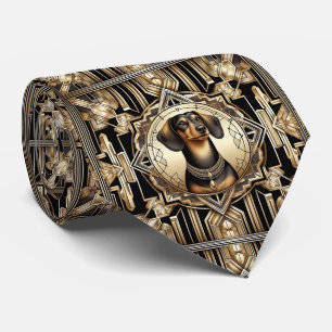 The Playful Dog Lover   Dachshund Dog Daddy Tie