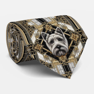 The Playful Dog Lover Scottish Terrier Dog Daddy Tie