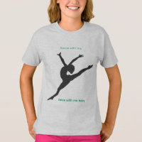 The Playground T-Shirt with dancer in steel grey