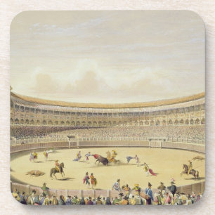 The Plaza de Toros of Madrid, 1865 (colour litho) Coaster