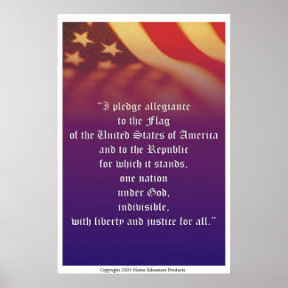 The Pledge of Allegiance Poster