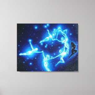 The Pleiads, or the seven sisters, Canvas Print