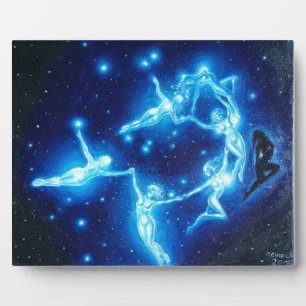 The Pleiads, or the seven sisters, Plaque