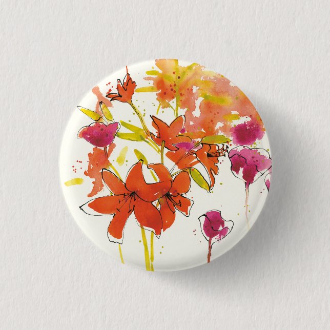 The Plum of Patty 1 Inch Round Button (Front)