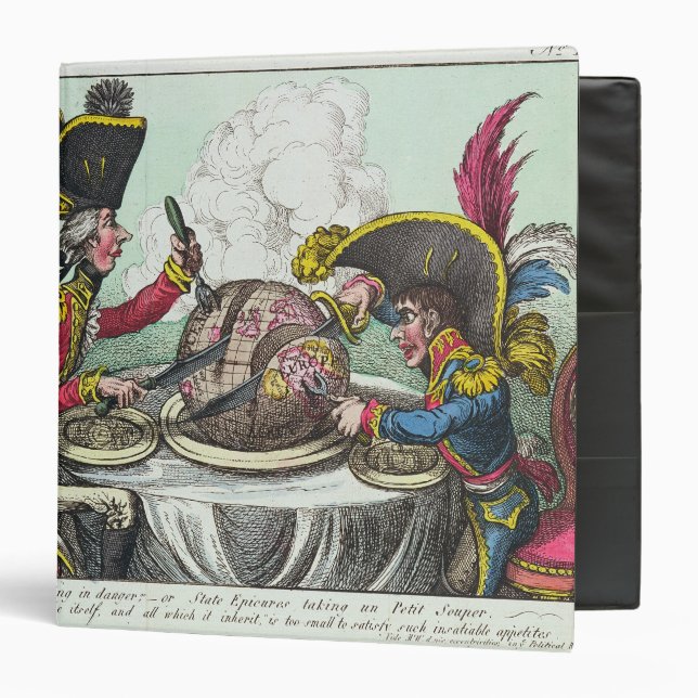 The Plum Pudding in Danger, 1805 Binder (Front/Inside)