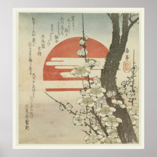 The Plum Tree and The Rising Sun Poster