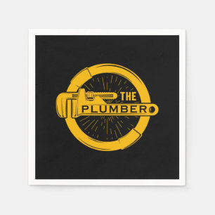 The Plumber Plumbing Pipe Craft Profession Gift Napkin