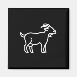 The Pocket Patch Badge Apparel Co. Goat Animal Bad Magnet