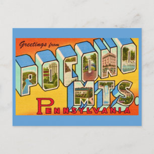 The Pocono Mountains Postcard