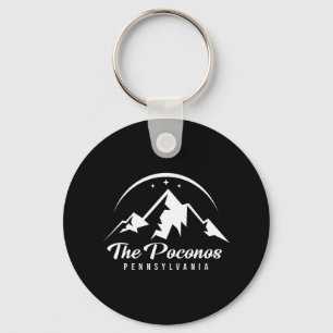 The Poconos Pennsylvania Ski Resort Skiing Snowboa Keychain
