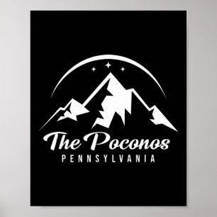 The Poconos Pennsylvania Ski Resort Skiing Snowboa Poster