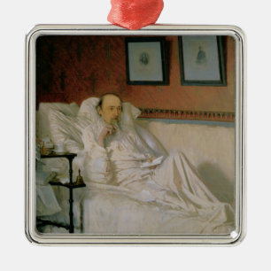 The Poet Nikolay Alekseyevich Nekrasov Metal Ornament