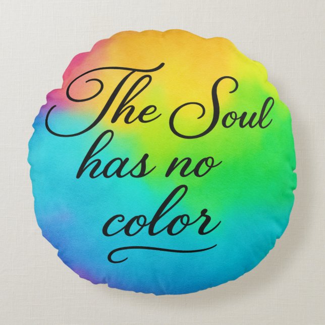 'The Poetic Quote Collection' Round Pillow (Front)